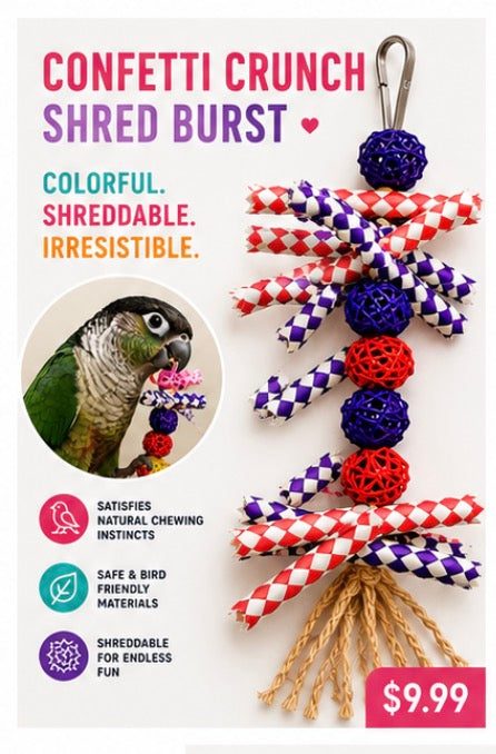 CONFETTI CRUNCH
SHRED BURST