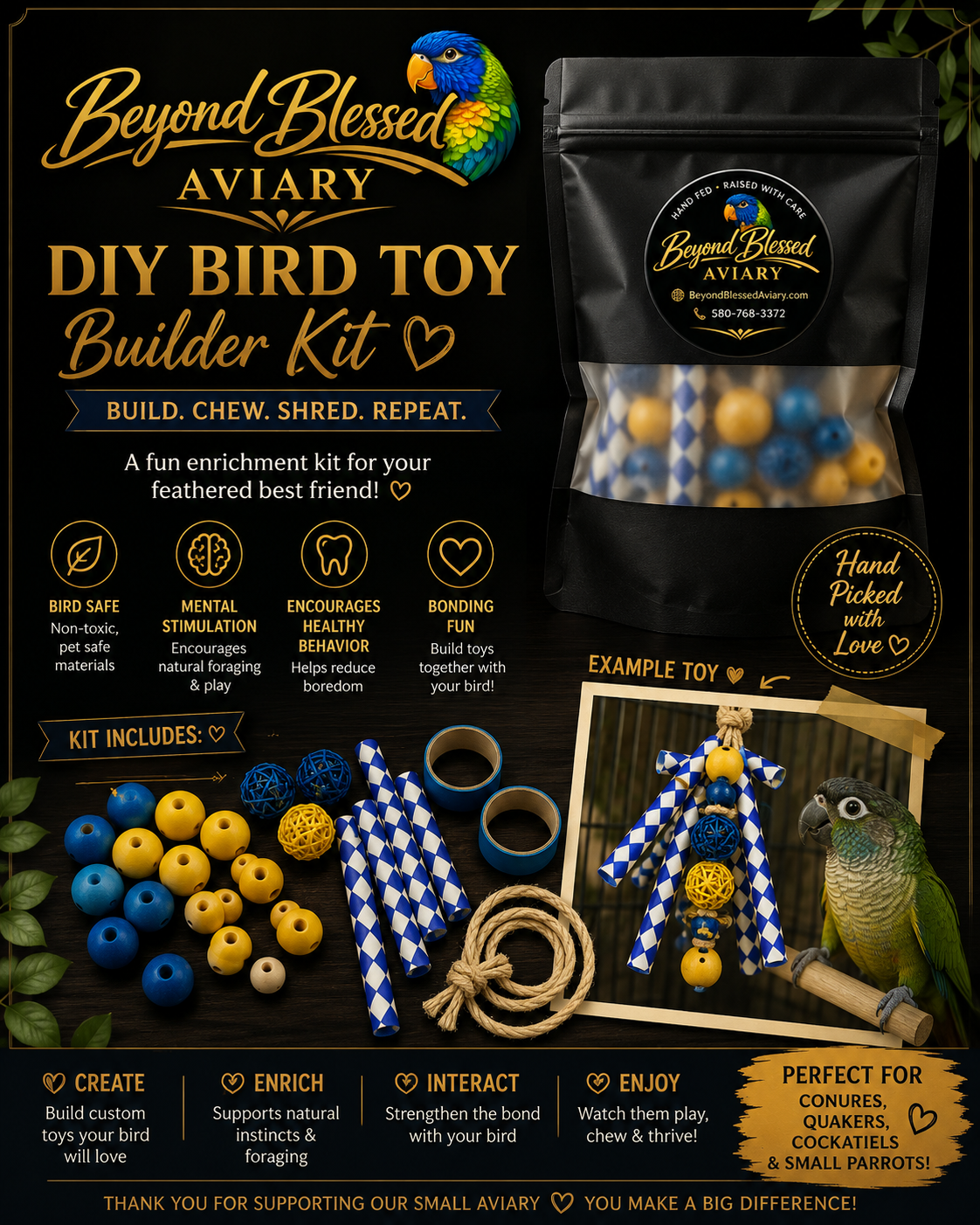DIY BIRD TOY BUILDER KITS