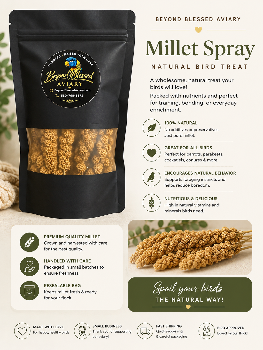 Flock Favorite Millet Bird Treats